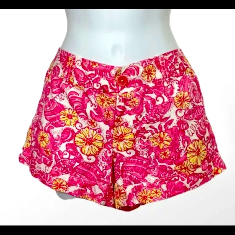 Lilly Pulitzer Walsh Shorts Chum Bucket Size 2